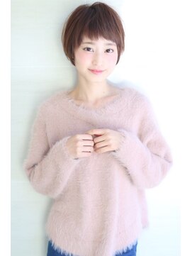 オーロ 緑地公園店(ORO) ローライトアッシュブラウン大人かわいい小顔ワンサイドショート