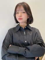 トルネード(TORNADO) 大人ガーリー チョコレート 小顔カット ボブ 薄めバング t529