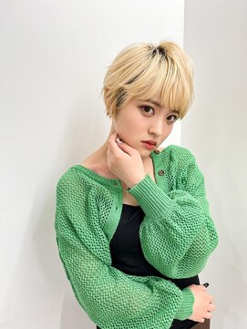 エアー 横浜(AIR) 【長谷川】ブロンドレイヤーショートヘア