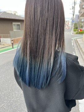 ニコア 千葉(nicoa) コバルトブルー/裾カラー/ウルトワトリートメント[千葉/千葉駅]