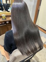 ヘアアンドビューティー クローバー(Hair&Beauty Clover)&nbsp;暗髪カラー×オーガニック艶カラー/アッシュブラック