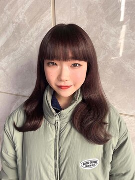 ティアム 渋谷店(Tiam shibuya) イメチェン/レッドブラウン/フルバング/似合わせカット