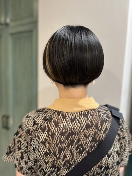ヘアサロン ナノ(hair salon nano) 刈り上げショート×インナーカラー
