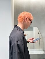 ソル 栄矢場町(SOL)&nbsp;スパイキーショート/メンズカット/オレンジカラー/名古屋美容院