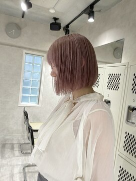 ハイプ(HYPE) 【藤沢横浜】ピンクベージュ/ミルクティーベージュボブ/ブリーチ