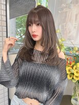 リリー(Lilley)&nbsp;【lilley 稲永麻衣】レイヤーカット+ダブルカラー+韓国ヘア