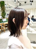 レイヤーボブ×ショコラベージュ