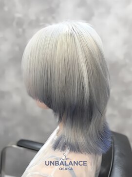 アンバランスオオサカ(UNBALANCE OSAKA) ★エンドカラー/ウルフレイヤー/ハイトーン/シルバー【JUNYA】
