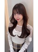 ミルクティーベージュグレージュハイトーン韓国レイヤーカット