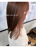 控えめピンクベージュ♪