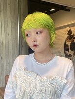 ダブミックス(DaB MIX)&nbsp;ネオンイエローハイトーンベリーショートライムイエロー