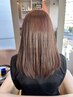 プレミアムストレート+カット+プレミアムカラー+泡スパ＋ヘアキュア※marbb込