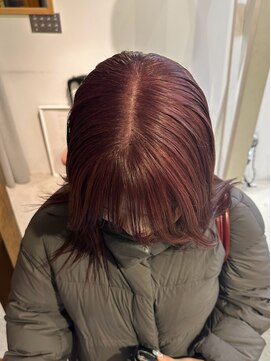 ヲタク(wotaku.) ピンクラベンダーグレージュ暖色カラーワインレッドダブルカラー