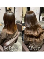 あるじゃんすー 神戸三宮店&nbsp;ココアブラウン#シールエクステ#くびれヘア#韓国#ワンホン#神戸