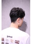 ショート七三パートスタイル