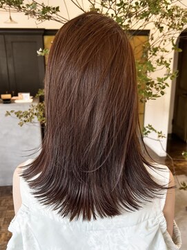 ヘアーアイスカルテット(HAIR ICI QUARTET) 秋色ブリーチなし◎大人艶髪ブラウンベージュ小顔ミディ