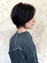 プリモ ココ 鍋島店(Primo coco.)&nbsp;ショートボブ ショートレイヤー 白髪ぼかし 顔周りレイヤー 30代