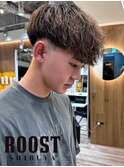 MEN’S HAIR/波巻ツイストスパイラル/フェザーパーマ/眉毛/渋谷