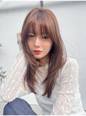 Liberte銀座 銀座レイヤーカット×チョコレートブラウン