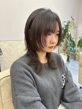 サンド 鹿児島中央(sand) @sei___sandレイヤーカット/ウルフカット/鹿児島中央駅