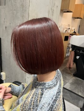 ディーエックス ウエスト(Dxxxx WEST) ボブ×レッドブラウンカラー