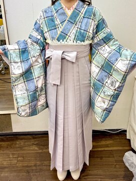 ヘアセットアップス(UP's) 卒業式★『可愛い袴着付け＋セット』