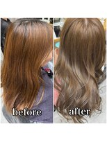 ディーエックス ウエスト(Dxxxx WEST)&nbsp;ブリーチなしベージュカラー イルミナカラー 