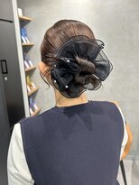 シャルムバイケンジ(Charm.by KENJE)&nbsp;【アップスタイル】シュシュとの相性◎カチモリアレンジ