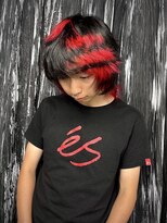 コエル(KOER)&nbsp;Y2Kブラックレッドパンクウルフ