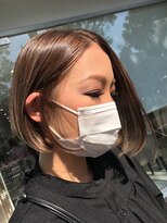アッシュ 川崎店(Ash) ボブ グレージュ ハイライト