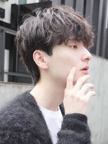 フィフス 大分(fifth)&nbsp;大分シャドウパーマメンズカットラウンドマッシュツーブロック