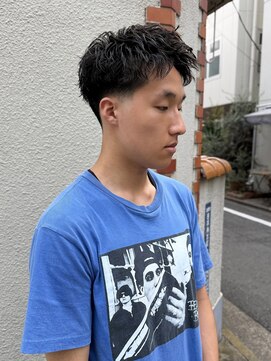 オムファミーユラグ(homme, famille raugh) アップバングショート