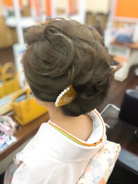 美容室メデューサ都府楼店 【訪問着和装ヘア】medusa/MIHO着物アップスタイル