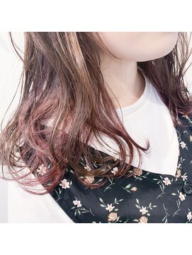 テクライズ 豊橋店(TECHRISE) ナチュラルピンクインナーカラー