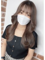 エニー 栄(Any)&nbsp;【Any_藤田】小顔に韓国風くびれヘア×シルキーグレージュ