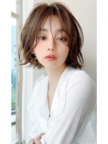 シルクレイ 吉祥寺店(Silk-lei)&nbsp;大人かわいいフェザーバングベージュベーブショートボブ吉祥寺