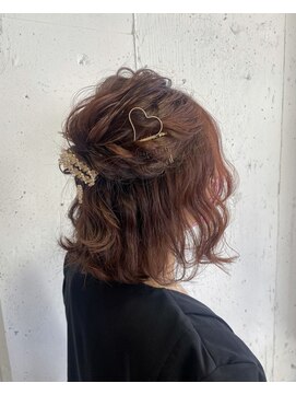 ロックワークオレンジ 西中島店(ROCK WORK ORANGE) ハーフアップアレンジ＊