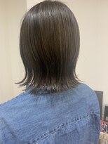 アグリーム(Agleam)&nbsp;【Agleam】クールベージュ×ハイライト　艶ボブ