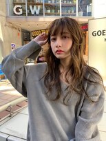 オースティン 調布アミックス(AUSTIN)&nbsp;大人かわいい前髪セシルカットココアブラウンフリンジウェーブ