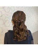 ハーフアップ