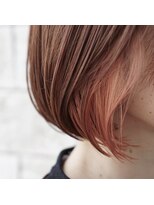 ヘアラボコイル(Hair lab coil) 【HairLab.coil】インナーカラー×オレンジ