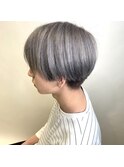 メンズのシルバーアッシュカラー