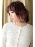 ペールピンクベージュツートンカラーハイライトZ戸頭10代20代