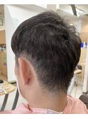 メンズショート/マッシュレイヤー/刈り上げ/前髪あり