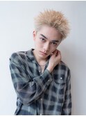 スパイキーショート/束間ツーブロックマッシュ/スパイラルパーマ
