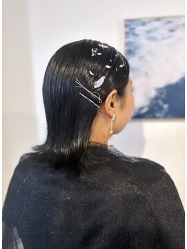 マリン(Marine) 20代30代結婚式お呼ばれパーティーヘアセット