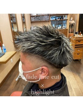 シェロヘア(cielo HAIR) フェード×ホワイトメッシュ