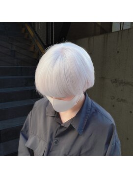 ジルバイジゼル(JILL by GiseL) 中世ウルフ/メンズウルフ/ハイトーン/ダブルカラー/ホワイト