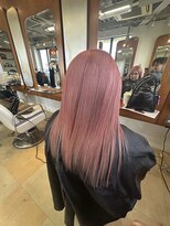 牛若丸ジャパン(Japan)&nbsp;ブリーチオンカラーで作るピンクカラー