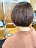 チームボス(Team BOSS)&nbsp;アイロン無し!!ブローのみでこの艶髪!!髪質改整&レッドカラー